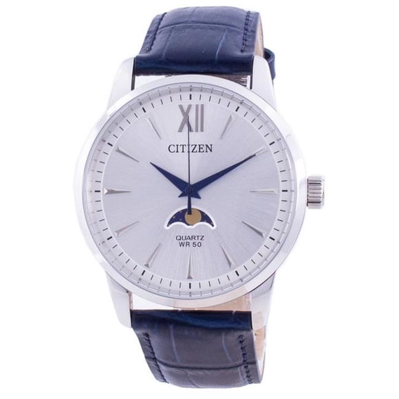 Citizen AK5000-03A Moonphase Silver Dial Quartz Men Watch, White