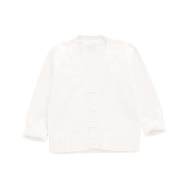 Kids Knit Cardigan Sweaters, Girls Cardigan, Toddler Baby Long Sleeve Knit Sweater Solid Color Button V-Neck Knitted Tops Fall Winter Cardigans Sweaters Outerwear White M