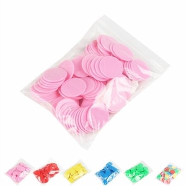 100 Pcs/Ensemble Jouets Mathématiques en Plastique 25mm Compteur Étudiant chips de Jeu Enfants Jouets de Comptage Éducation Précoce Marqueurs chips de Jeu Enfants