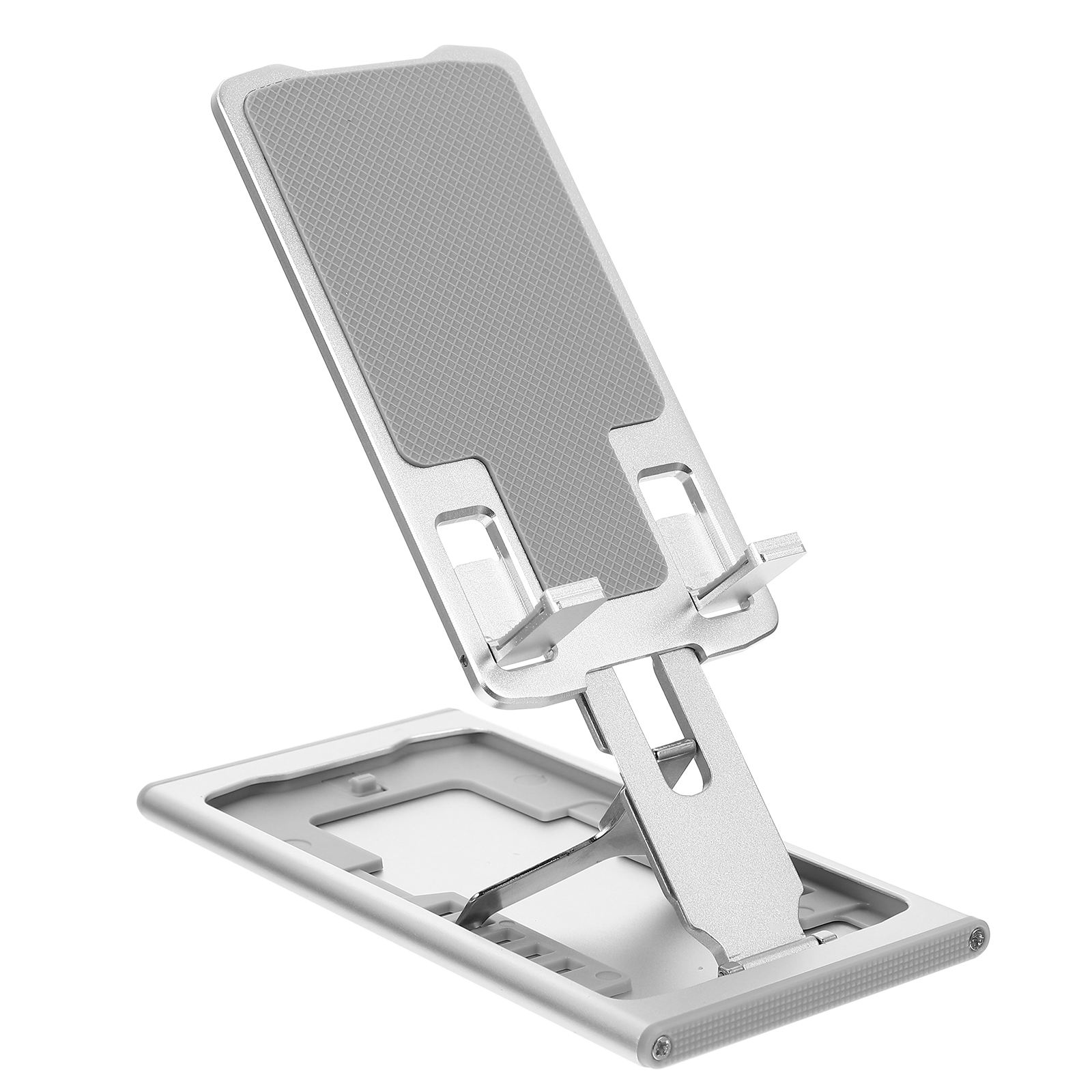 Raindrops Adjustable Aluminum Alloy Cell Phone Stand with Foldable Design for Home and Office Use