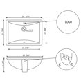 thumbnail image 3 of American Imaginations 20.75-in. W CUPC Rectangle Bathroom Undermount Sink Set In White - Oil Rubbed Bronze Hardware - Overflow Drain Incl. AI-31787, 3 of 7
