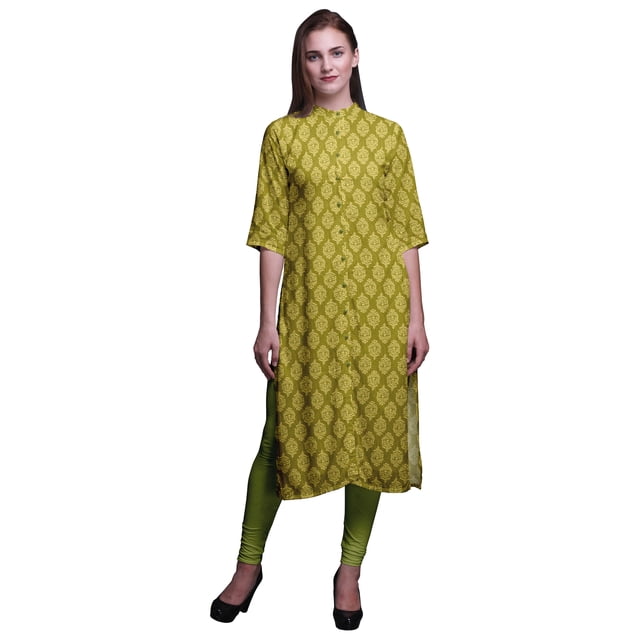 Bimba Kurti Droite Imprimée Kurtis pour Femmes Vêtements d'Été X-Small