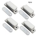 thumbnail image 3 of 4x Magnetic Catch Cupboard Door Latch White Cabinet Catch Magnet with Screws, 3 of 8