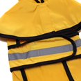 thumbnail image 4 of Dog Reflective Raincoat with Hood Harness Hole, Waterproof Slicker Poncho for Small Medium Dogs and Puppies, S , Yellow, 4 of 7