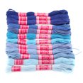 thumbnail image 3 of Polyester Thread, Exquisite Durable 12Pcs Sturdy Thread Embroidery Practical  for Handicrafts Tool for DIY Craft Purple Series,Green Series,Blue Series, 3 of 7