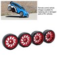 thumbnail image 3 of Baohd 4pcs 27mm Drift Tire Metal Wheel Rim Compatible With 1/28 Wltoys K969 Drift Wheel For RC RC red 1Set, 3 of 6