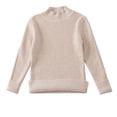 thumbnail image 1 of LOVZFMLL Girl's Sweater, Turtleneck Ribbed Pullover Solid Color, Casual Essential Stretchy Layering Top Fall Clothes Warm Winter Tops Kid Girls Clothes for 5 Years, 1 of 3