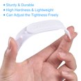 thumbnail image 3 of Unique Bargains 8 Pairs Snapback Strap Cover, 7 Holes Plastic Adjustable Hat Snap Buckle Replacement (White), 3 of 7