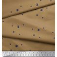 thumbnail image 2 of Soimoi Brown Rayon Fabric Brush Stroke & Dots Abstract Print Sewing Fabric Yard 42 Inch Wide, 2 of 3
