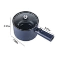 thumbnail image 3 of Electric Hot Pot,Household Rapid Noodles Cooker, Electric Cooker,Multifunctional Cooking Potï¼ŒFrying Pan,Mini Steamer,Non-Stick Casserole, 3 of 6