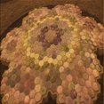 thumbnail image 1 of Ahgly Tapis d'Intérieur Lavable en Machine Carré Marron Selle, 4 Pieds Carré, 1 of 7