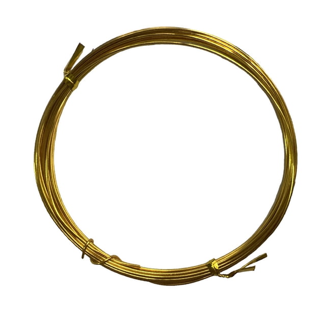 Maoww Craft Wires DIY Handicrafts Braided Thread Good Flexibility Durable Shiny Jewelry Lines Exquisite Design for Sculpturing Shallow Gold