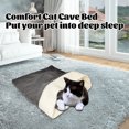 thumbnail image 4 of Transemion Cloth Keep Your Feline Comfortable Unique Pet Nests With Open Entrance Cat Sleeping Bags pale 1Set, 4 of 6