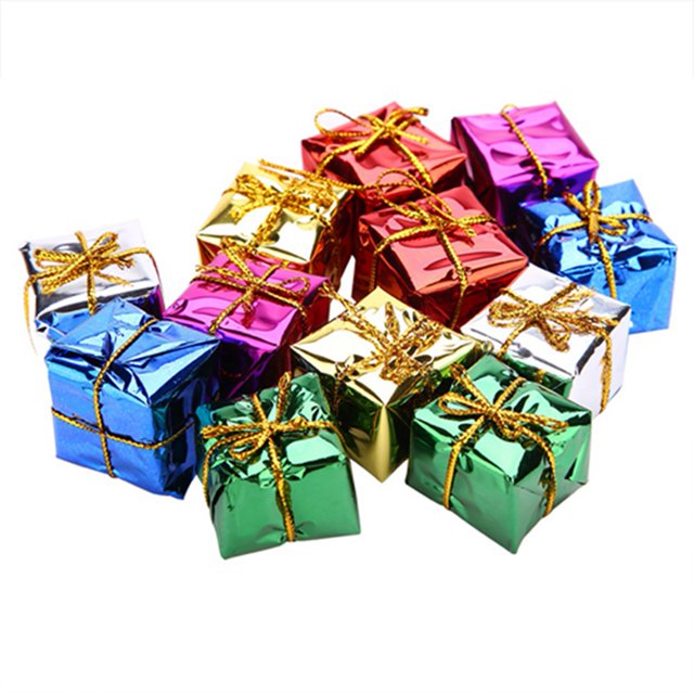 Gift Box Pendant, Hanging Ornament, Safe And 12PCS For Home