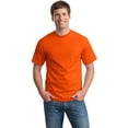 thumbnail image 4 of Hanes 5170 Comfortblend Ecosmart T-Shirt à Col Rond pour Hommes Taille TG, Orange., 4 of 6