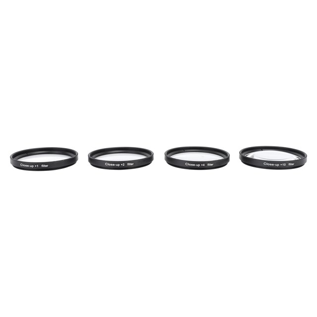+1 +2 +4 +10 Macro Filter Set with Pouch Filter Kit +1,+2,+4,+10 Macro Filter Accessory Lens Filter Kit Set with Filter Pouch for Digital Camera Photo