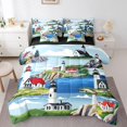 thumbnail image 1 of Erosebridal Nature Lighthouse Bed in a Bag Full size, Rustic Lake Bed Set, Mountain Decor, Reversible 7pcs, 1 of 5