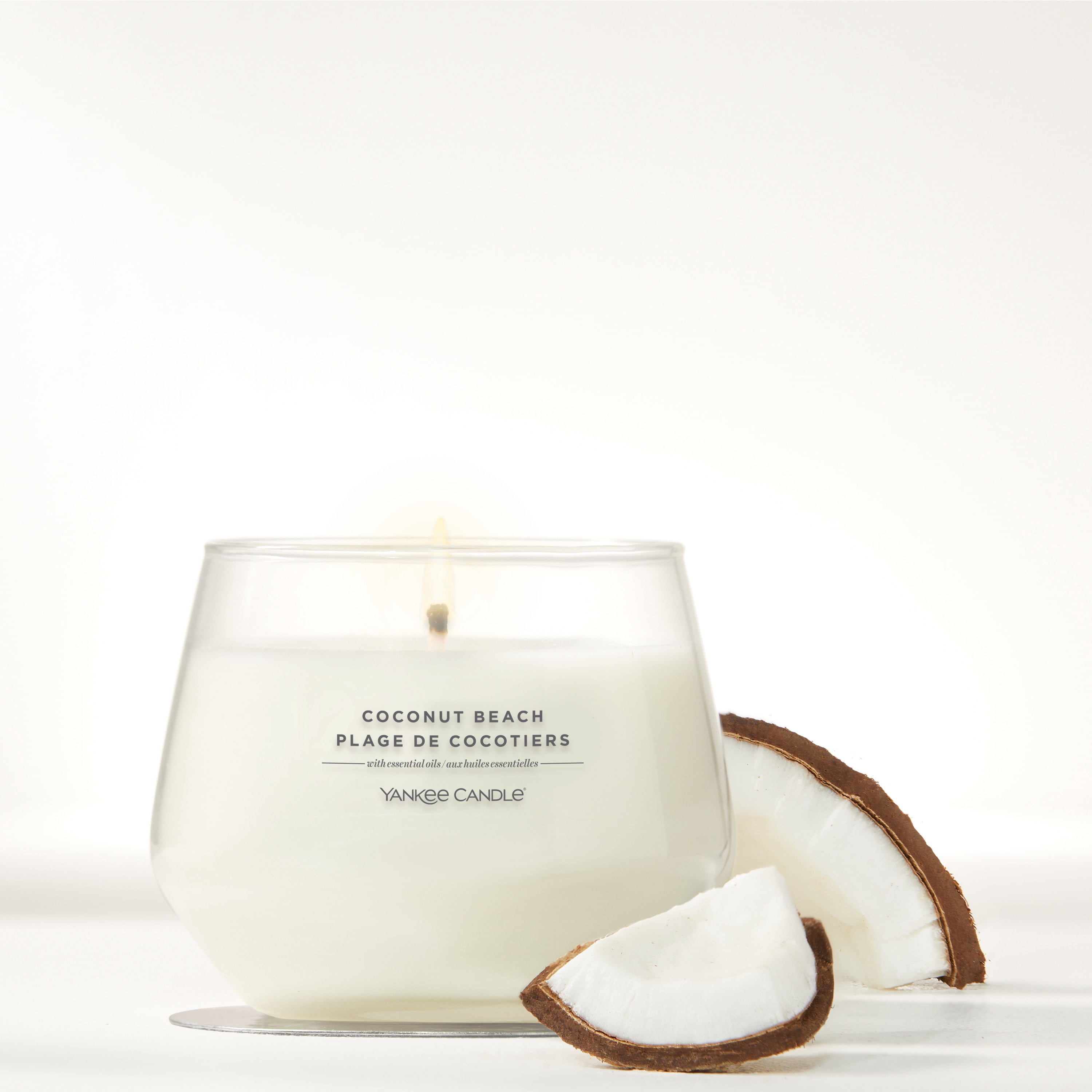 Yankee Candle Scented Candle, Coconut Beach, 10 oz, Studio Collection, Up to 50 Hours of Burn Time