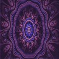 thumbnail image 1 of Ahgly Company Machine Washable Indoor Square Transitional Deep Purple Area Rugs, 6' Square, 1 of 7