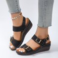 thumbnail image 2 of TrendOFT Womens Sandals Casual Stylish With Open Toe For Everyday Comfort And Versatility For Spring And Summer Sandale Plateforme Femme Black 41, 2 of 9