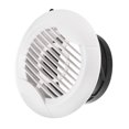 thumbnail image 1 of Unique Bargains Grille d'Aération Ronde à Lames Droites avec Couvercle Amovible de 4 Pouces, 1 of 5