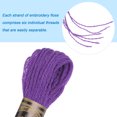 thumbnail image 4 of Unique Bargains Fil à Broder Violet, 8 m - 12 Écheveaux, 4 of 6