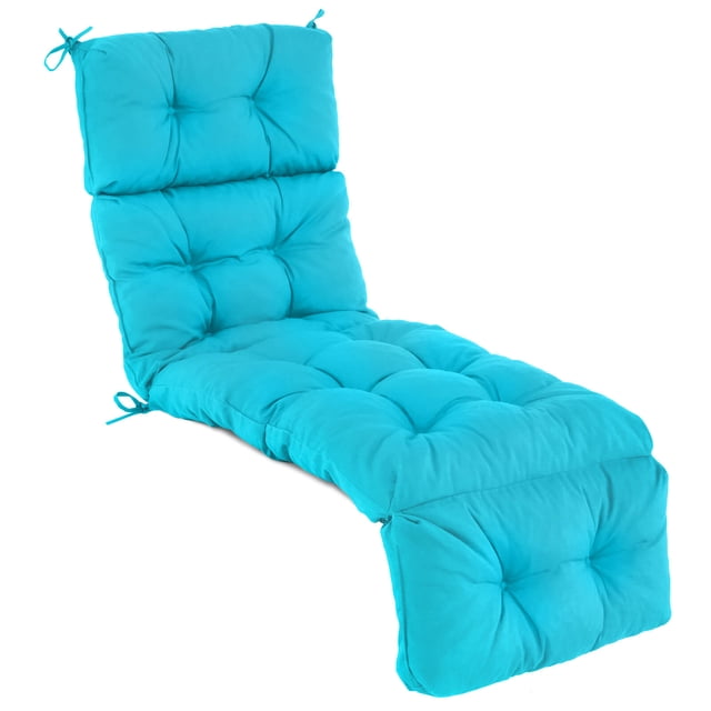 Costway 1 PCS Coussin de Chaise Longue 73 Pouces Coussin Rembourré pour Fauteuil Inclinable en turquoise, Conçu pour une Utilisation Intérieure et Extérieure. Fabriqué à Partir d'Un Tissu en polyester de Qualité Supérieure, Il Est Résistant à la Décoloration, Imperméable et Rempli de Coton à Haute Résilience de 4,5 Pouces pour un Confort optimal. le Coussin Présente une construction Cousue à Motif Circulaire, 4 Attaches à Cordon pour une Fixation Sécurisée, et Est Lavable à la machine. Dimensions : 73 x 22 x 4 Pouces, Divisé en Trois sections pour Soutien de la Tête, du Dos et du Siège