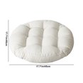 thumbnail image 3 of Openpig Coussin de Siège Rayé Coussins de Sol Ronds 18"x18 Pouces Coussin de Chaise Coussins pour Chaise Balançoire Suspendue Intérieure/extérieure Coussins de Fenêtre, 3 of 6