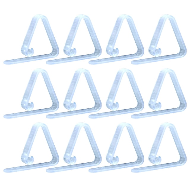 12Pcs Transparent Clear Tablecloth Clips, Plastic Table Cloth Clips, Windproof Table Cover Holder Clamps, Table Cloth Holder for Christmas Home Wedding Party Indoor Outdoor Picnic