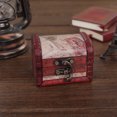 thumbnail image 4 of Decorative Trinket Jewelry Storage Box Handmade Vintage Wooden Treasure Case, 4 of 9