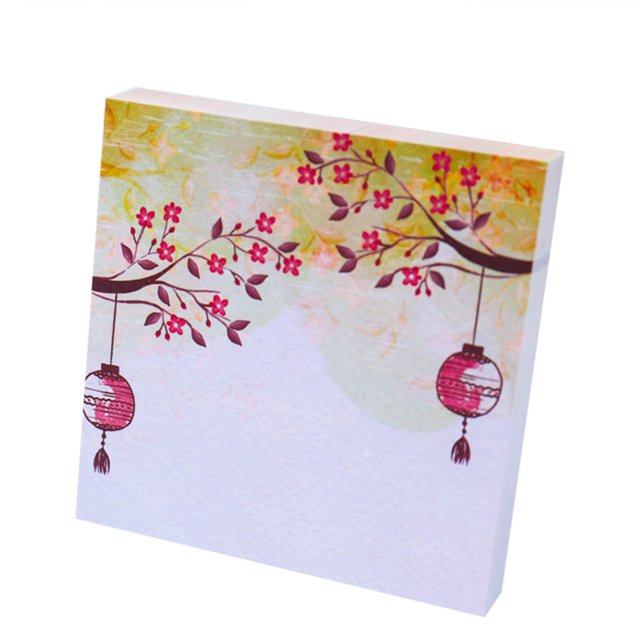 CAROOTU Mignon Bande Dessinée Note Autocollante Note Note Mémo Pad Planificateur 7x7cm 100 Feuille/pad pour Papeterie