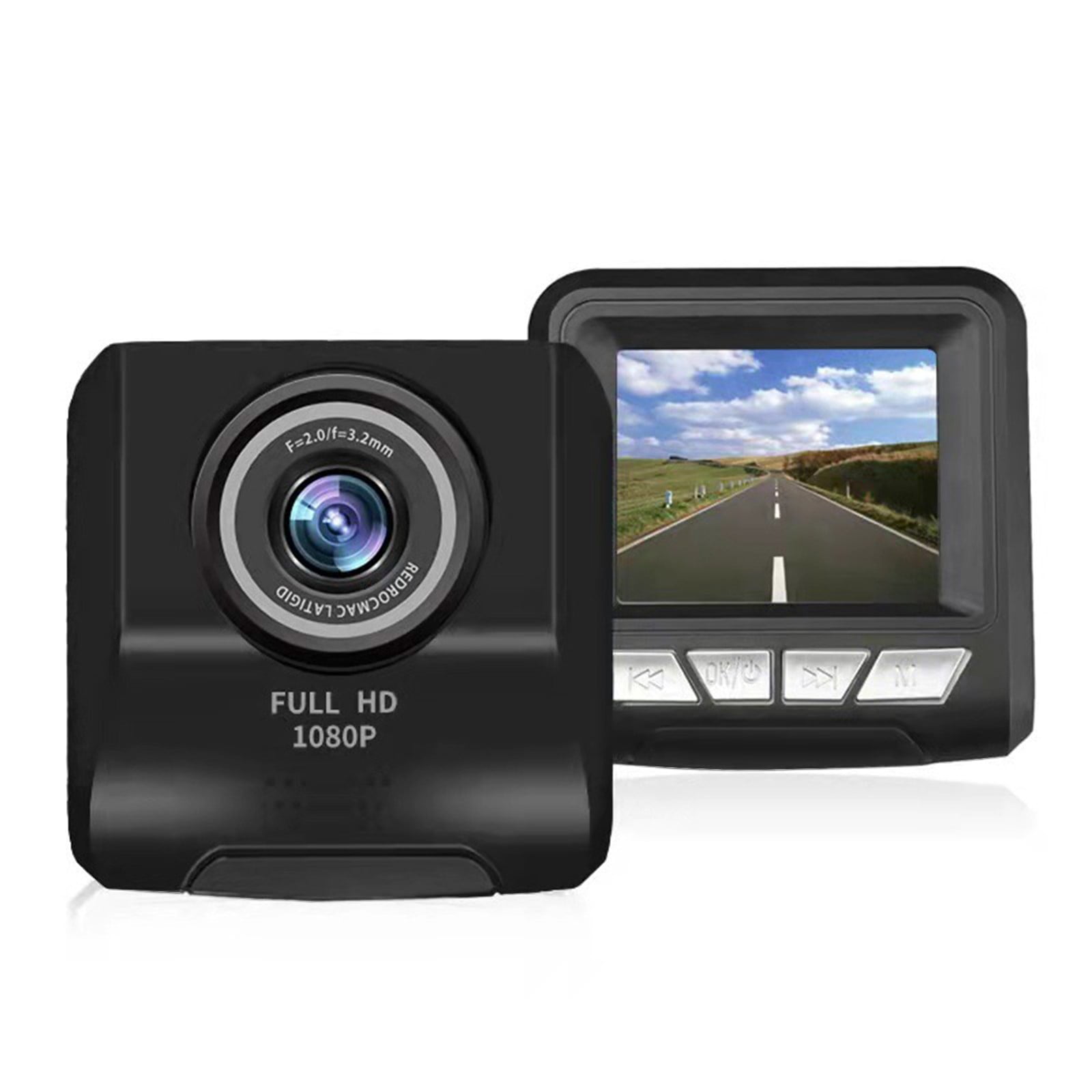 ETHKIA Dash Cam FHD 1080P Car Camera, 3.0 Inch Mini Screen Car Dash Camera, Dashboard Camera, Night Vision, Max Support 64GB Card Black