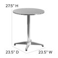 thumbnail image 4 of Flash Furniture 23.5'' Round Aluminum Indoor-Outdoor Table with Base, 4 of 4