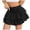 Black, variant on Womens High Waist Ruffle Flowy Mini Skirts Stretchy Lined Layered Pleated Casual Beach Short Skirt for Effortless Style