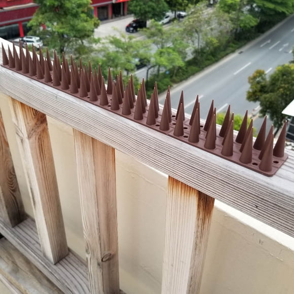 ZZkhGO Bird Spikes, Plastic Bird Deterrent Spikes Set, Weather Resistant Animal Repellent for Railing Roof Fence Window Ledge Outdoor Protection