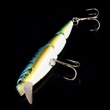 Agiferg Multi Jointed Fishing Lure Bait Bass Crank Minnow Swimbait Life Like Pike NEW