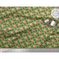 thumbnail image 3 of Soimoi Silk Fabric Floral & Circle Geometric Print Fabric by the Yard 42 Inch Wide, 3 of 3