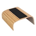 thumbnail image 2 of yuksok Sofa Arm Tray Couch Arm Tray Table Wood Fruit Portable Table Couch Arm Table beige, 2 of 8