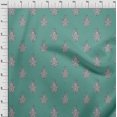 thumbnail image 3 of oneOone Viscose Chiffon Fabric Leaves|Floral & Paisley Block Print Fabric BTY 42 Inch Wide, 3 of 4