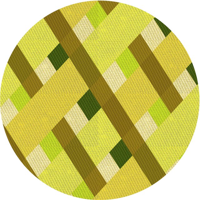 Ahgly Company Tapis Rond Lavable en Machine Intérieur Transitionnel Jaune Banane, 4 Pieds Rond