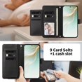 thumbnail image 4 of Book Style Wallet Cover for ASUS Zenfone 11 Ultra, Soft PU Leather, Black, 4 of 6