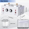thumbnail image 3 of Chauffe-cire Double Pot de Cire Double Professionnel pour l'Épilation, Machine Électrique Chauffe-Cire Double Pot de Cire Professionnel avec Température Réglable pour Visage, Peau, Corps, Spa et Salon, 3 of 7