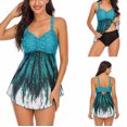 thumbnail image 1 of Daisyyozoid Women's Swimsuit Plus Size Bikini Split Two-piece Beach With Bra Swimsuit, 1 of 4