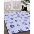 thumbnail image 3 of Ahgly Company Tapis d'Intérieur Lavable en Machine Carré Lavande Bleu, 6 Pieds Carré, 3 of 7