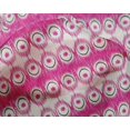 thumbnail image 4 of oneOone Silk Tabby Fabric Peacock Feather Ikat Printed Fabric 1 Yard 42 Inch Wide, 4 of 4