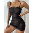 thumbnail image 5 of Ketyyh-chn99 sous-Vêtements Sans Coutures pour Femmes Culottes Femmes Robe en Maille Combinaisons avec String Pantalons Mini Hauts Décontractés Robe Transparente Noir,G, 5 of 5