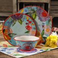thumbnail image 1 of The Pioneer Woman Celia 12-Piece Dinnerware Set, Aqua, 1 of 6