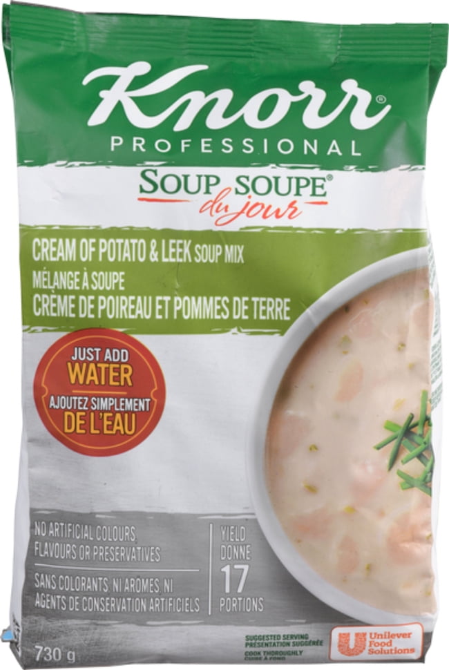 Knorr Professional Soup Du Jour Cream of Potato and Leek Soup Mix, 730 g