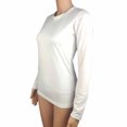 thumbnail image 3 of AherBiu T-Shirts à Manches Longues pour Femmes Col Ras du Cou Amples Basiques 2024 Automne Confortables Chandails Unis, 3 of 4