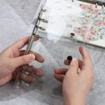 thumbnail image 3 of 1 x Transparent PVC File Folder Loose-leaf Notebook Binder Diary Scheduler School Office Supplies, 3 of 8